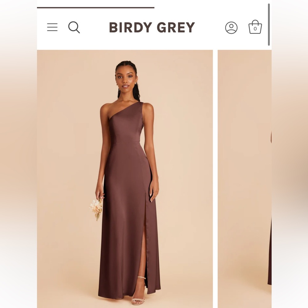 Birdy Grey Chocolate Satin Dress XS